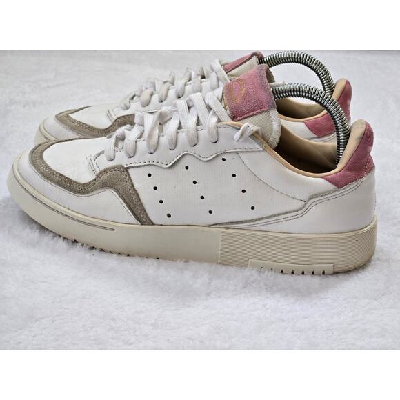 Adidas Supercourt W White Pink Grey Women Casual Shoes Sneakers EF9219 SZ 7.5 - Picture 1 of 8